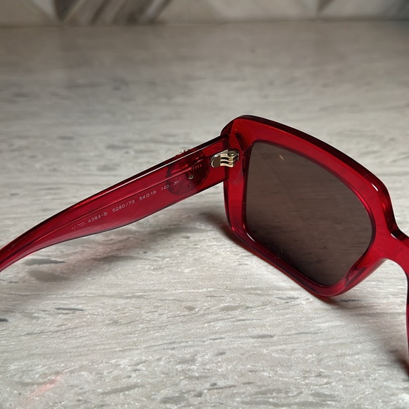 Versace VOD 4384-B Sunglasses TRANSPARENT RED/BROWN - Picture 11 of 15